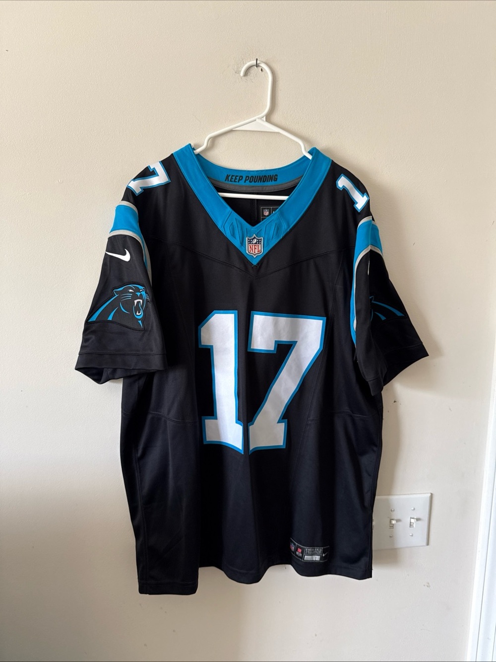 Men’s Nike Xavier Legette #17 Carolina Panthers Vapor Lmtd Jersey Sz XL - RARE